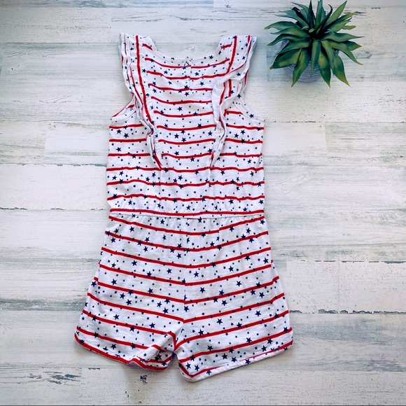 Cat & Jack Stars and Stripes romper - Picture 2 of 2